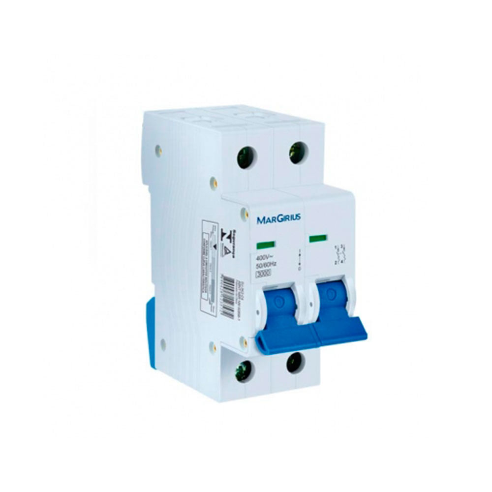 Disjuntor Bipolar DJ-4,5K2 C63 - Ref: 12366 - Margirius
