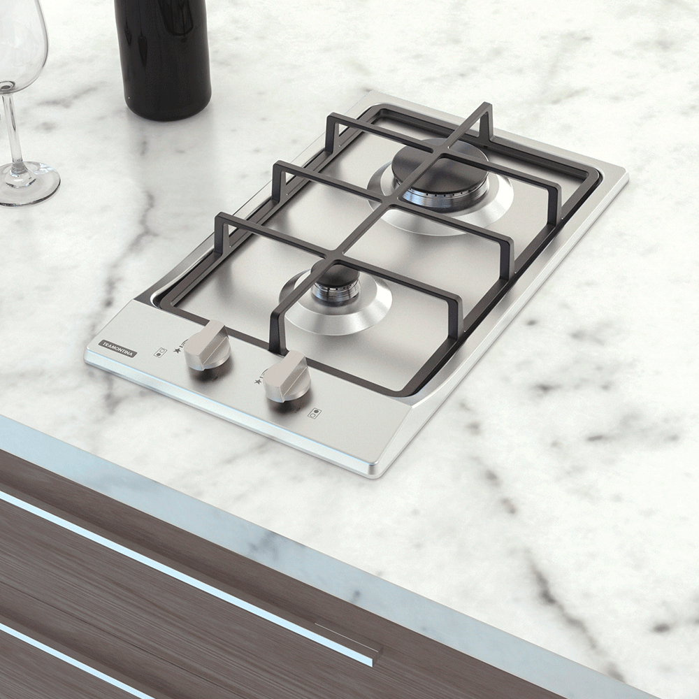 Cooktop a Gás Domino com 2 Queimadores Safestop 30cm 94700/214