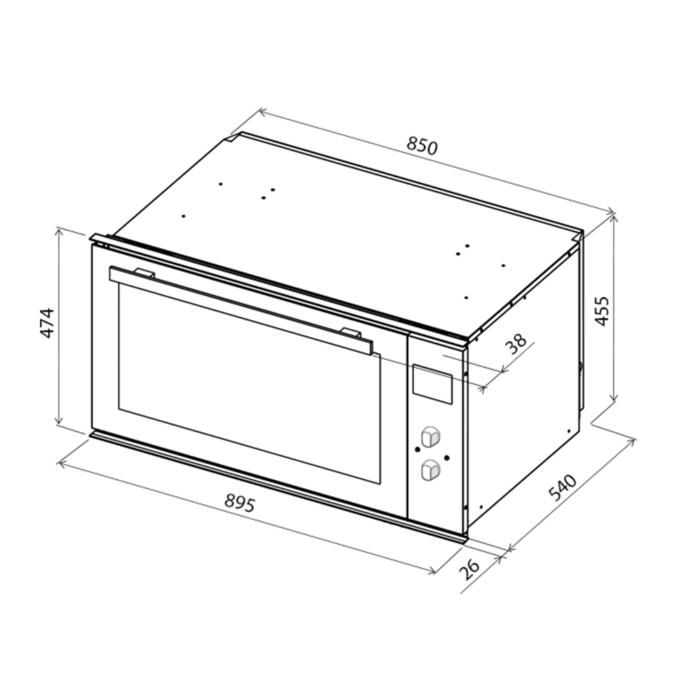 Forno Elétrico De Embutir Maxi Inox 72 Litros - 220V - 94855/221 ...