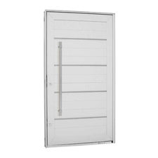 Porta-Pivotante-Lambris-Horizontais-com-Friso-e-Puxador-Aluminio-Branco-2235x1262x12cm-Esquerda-Aluminium---72441109---Sasazaki