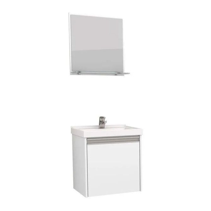Kit-Gabinete---Espelheira-para-Banheiro-40cm-MDF-Rubi-Branco---Cozimax-1