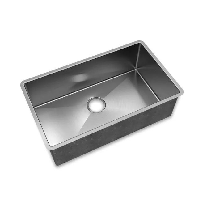 Cuba para Cozinha Retângular Linha Reta Inox 70x40x23cm 1mm