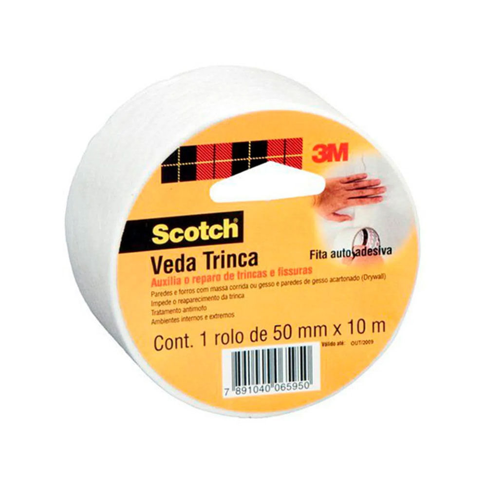 Fita Veda Trinca Acotch 50mmx10m - 3M