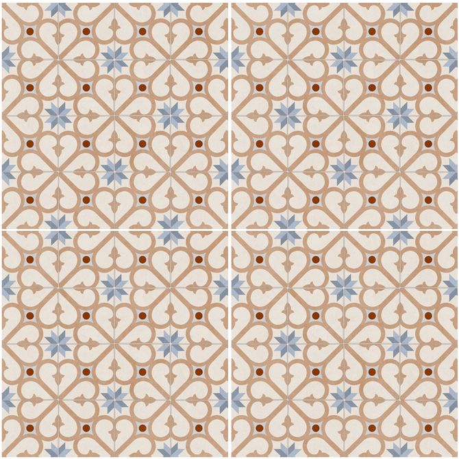 Autograph Brighton Blue Patterned Tile