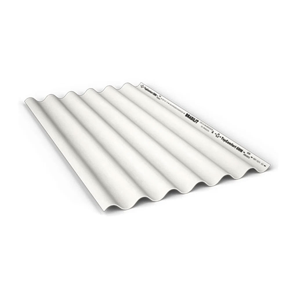 Telha Fibrocimento Ondulada 6mm 305x110cm - Brasilit
