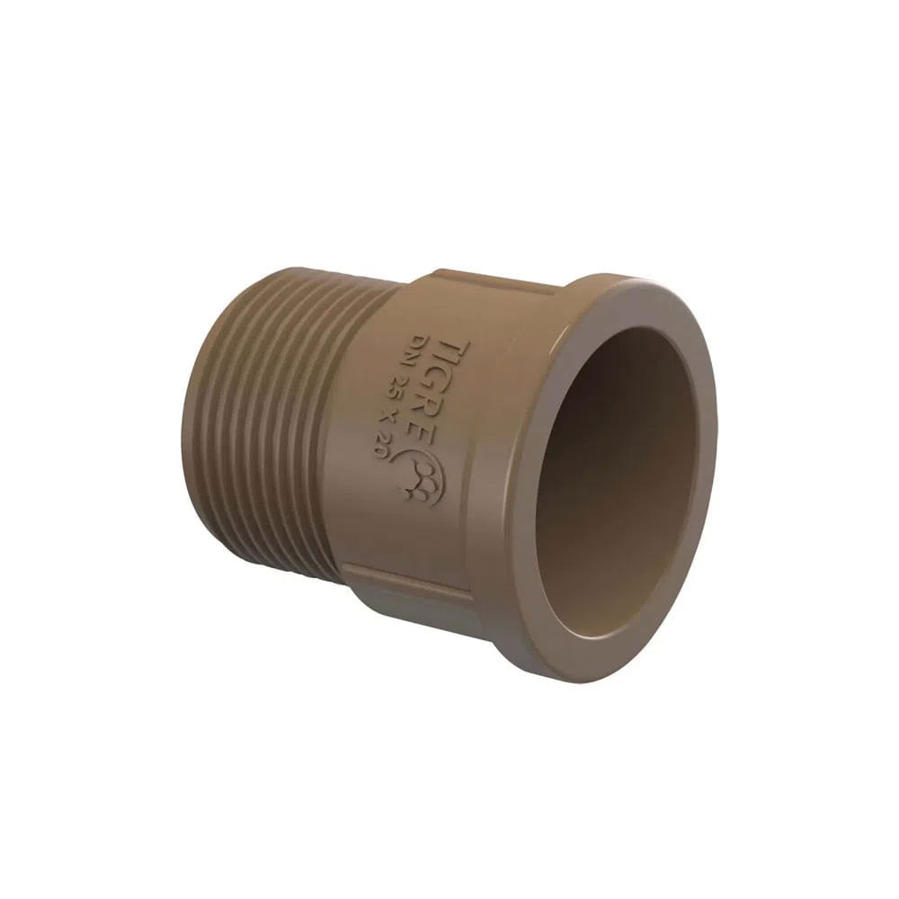 Adaptador Curto Marrom Soldável 25mm - 3/4" - Tigre