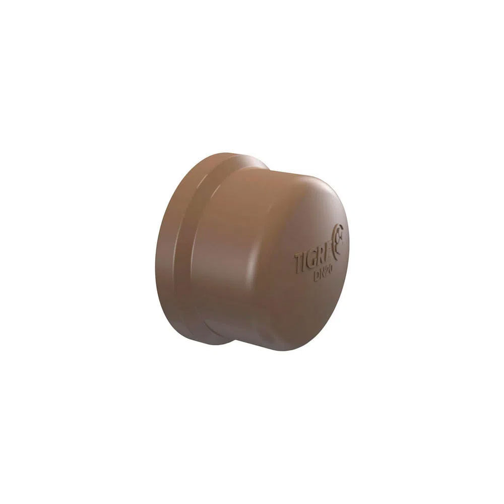 Cap Marrom Soldável 25mm - 3/4" - Tigre