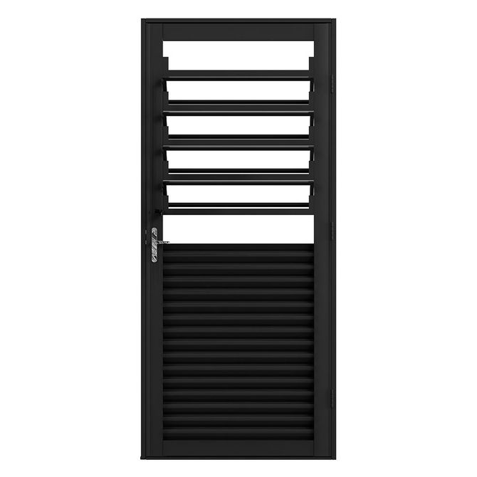 Porta-Basculante-de-Aco-Universal-Preto-Esquerda-215x84cm---411---Brasil-Esquadrias
