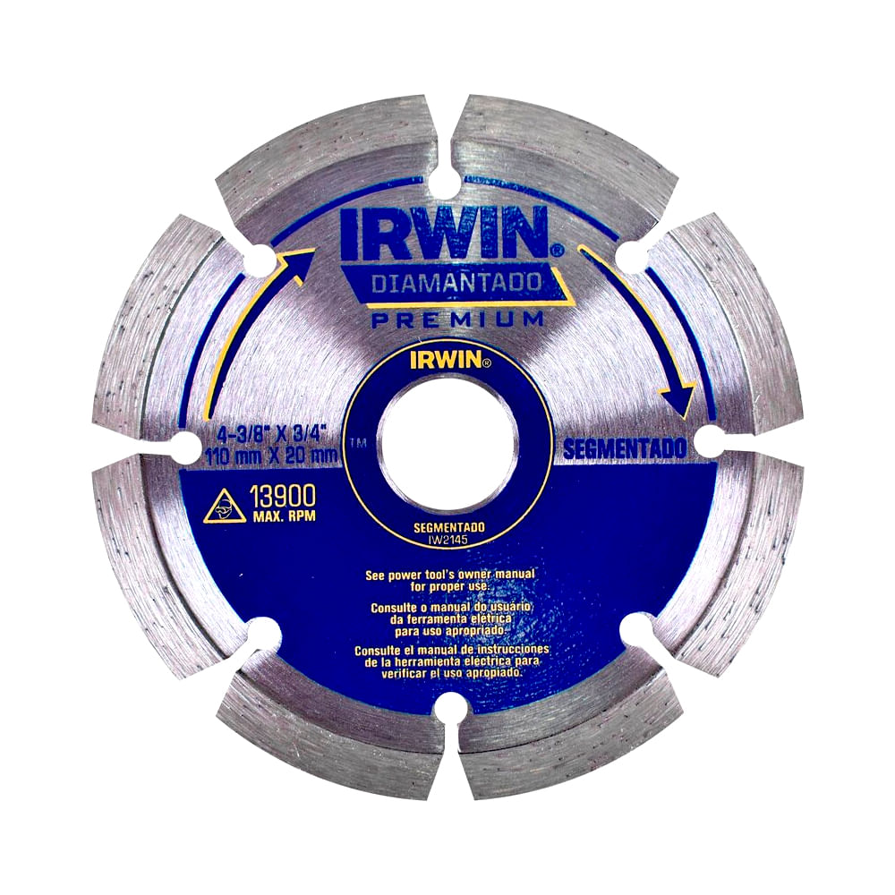 Disco Diamantado Segmentado 110x20 2145 - Irwin