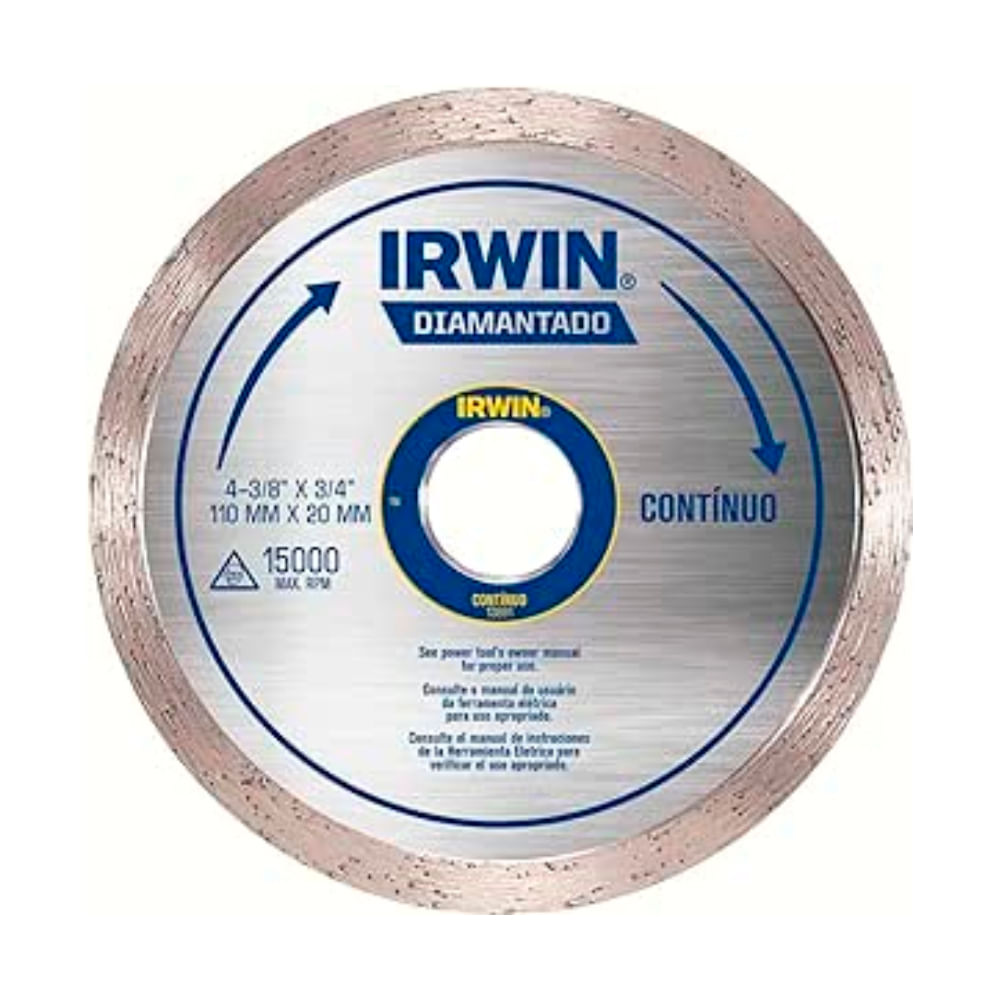 Disco Diamantado Turbo Para Granito 110x20 8735 - Irwin