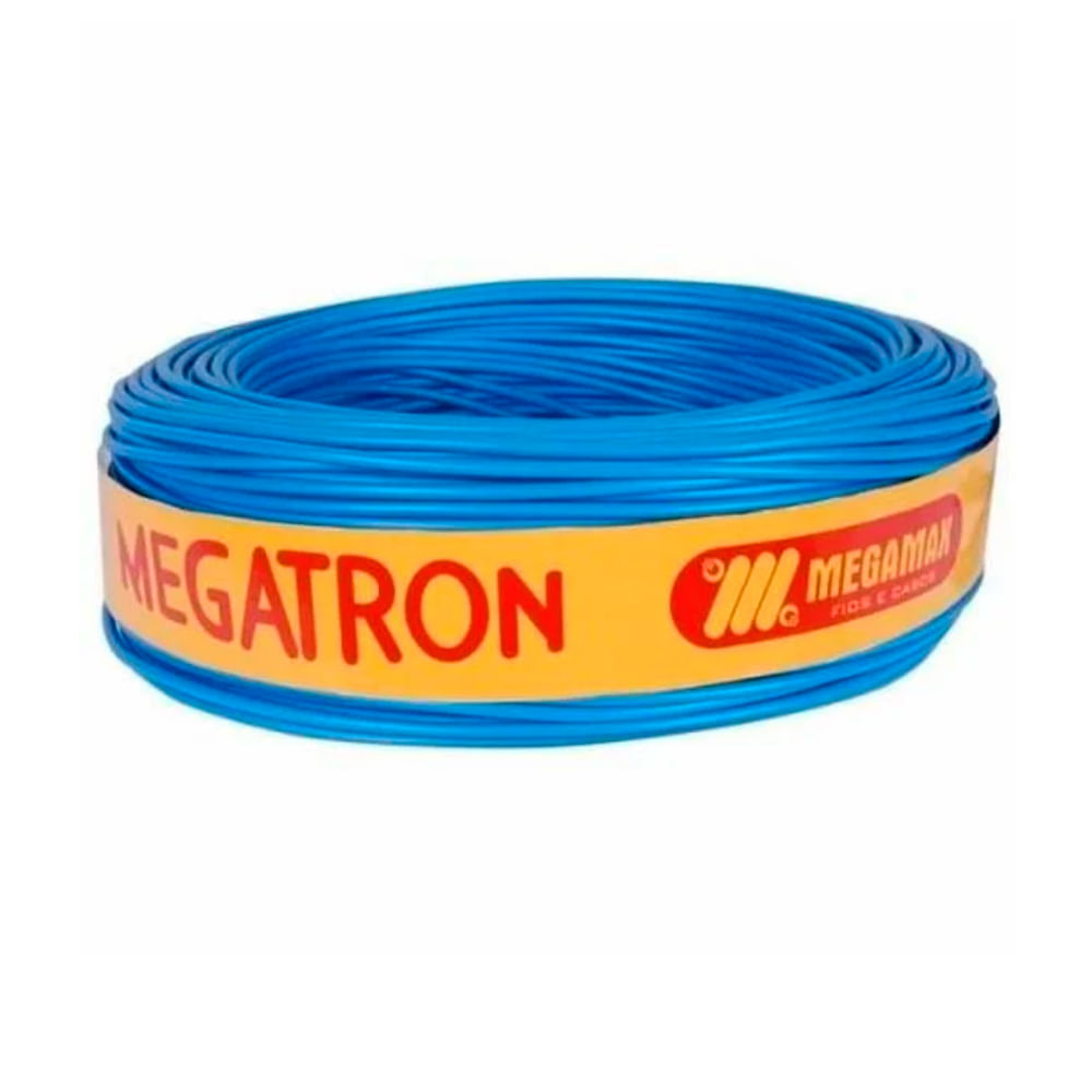 Cabo Flexível 2,5mm Azul 750V - Rolo com 100 metros - Megatron