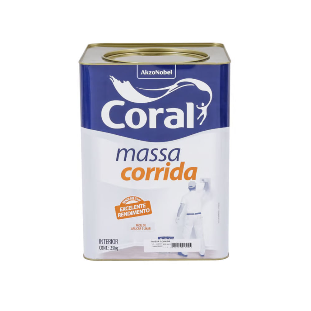 Massa Corrida 25Kg - Coral