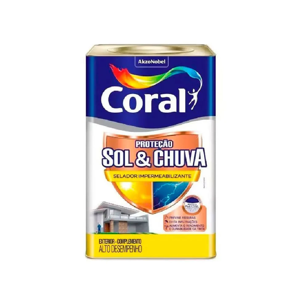 Seladora Fundo Preparador Flexivel Sol & Chuva 18L - 5280726 - Coral