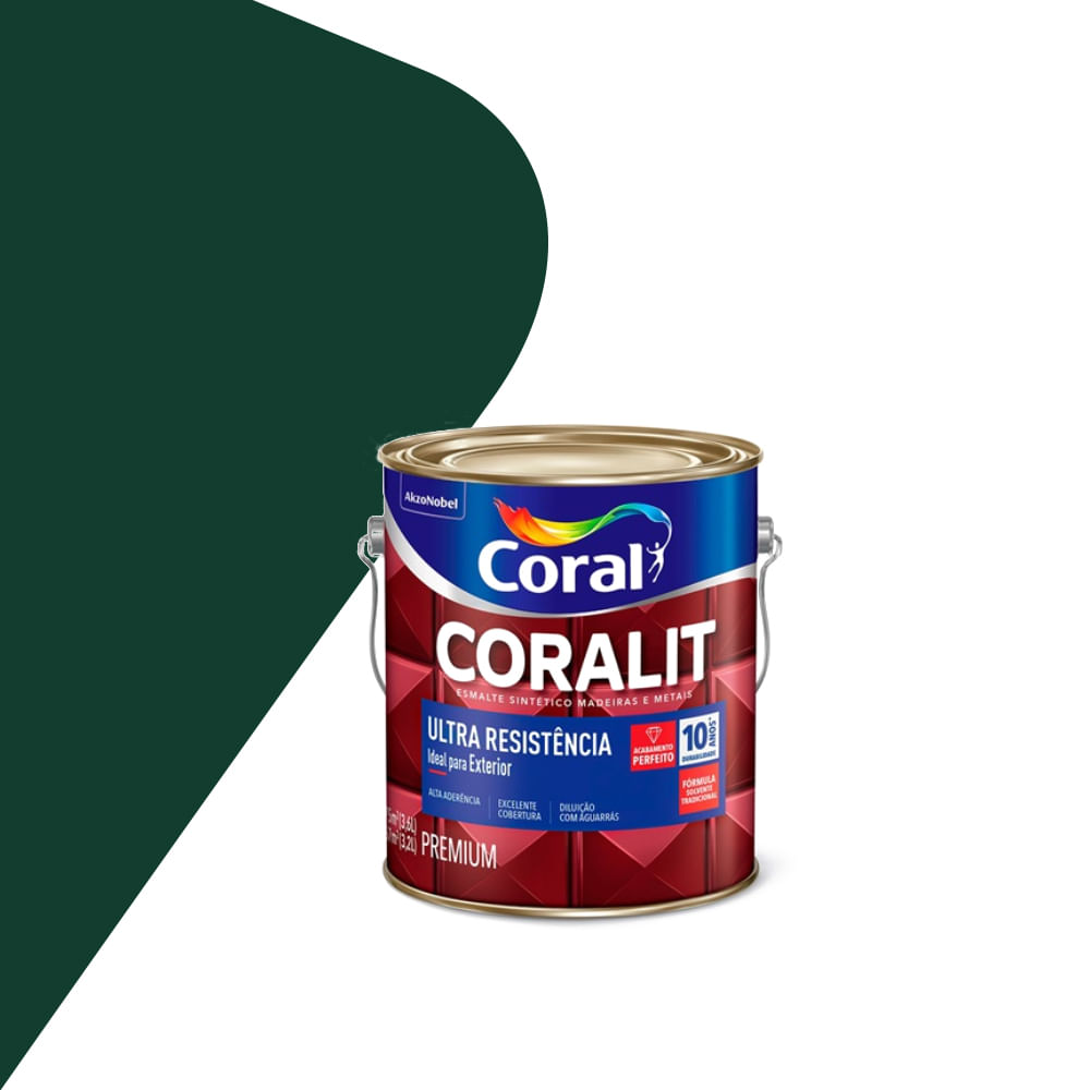Coralit Acetinado Verde Colonial 3,6L - Coral