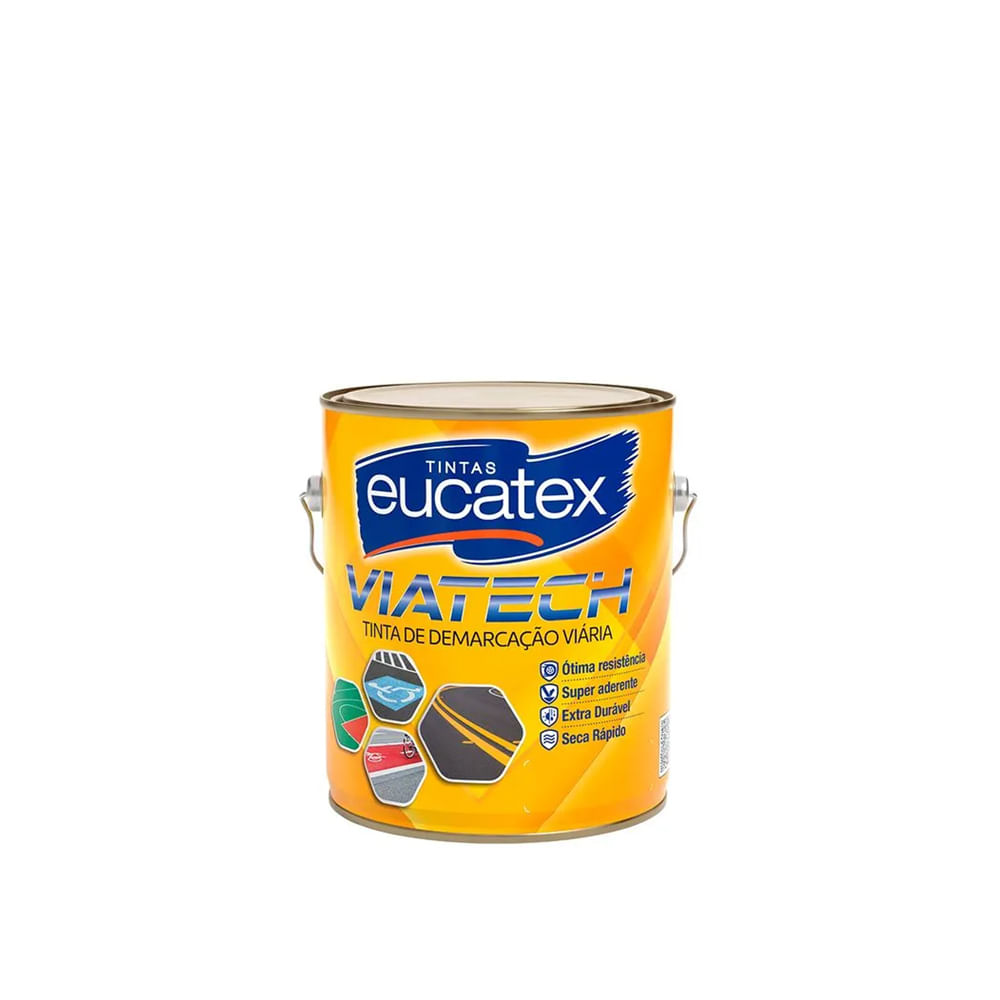 Tinta Via Tech para Demarcação Viaria Amarelo - Eucatex