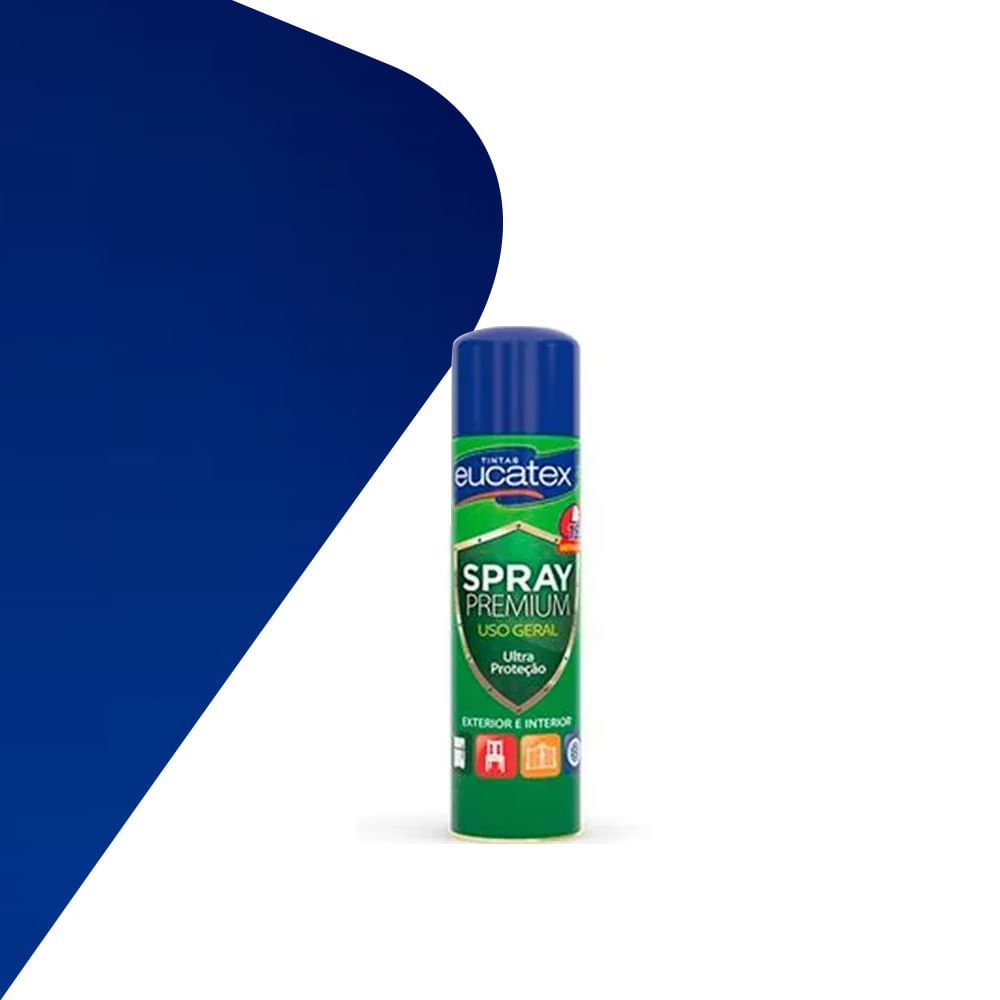 Tinta Spray Multiuso Metalizado Azul - Eucatex