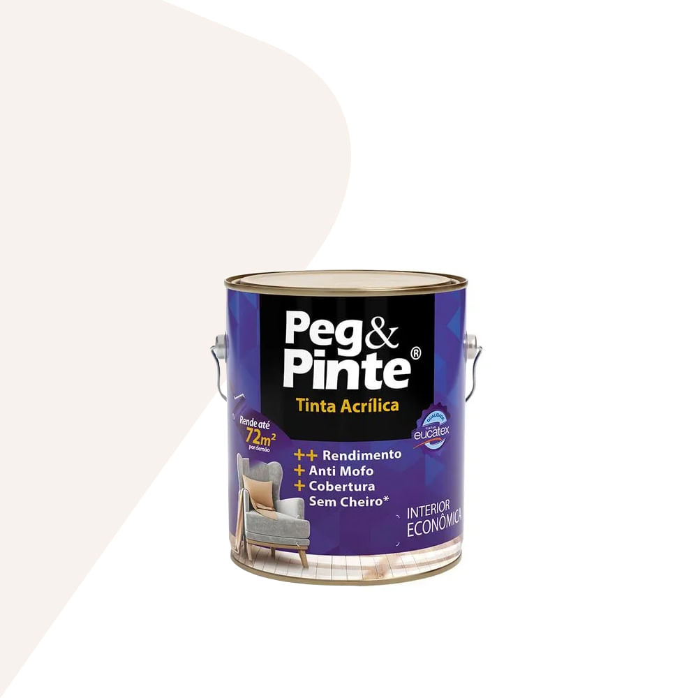 Tinta Acrilica Peg & Pinte 3,6L Branco - Eucatex