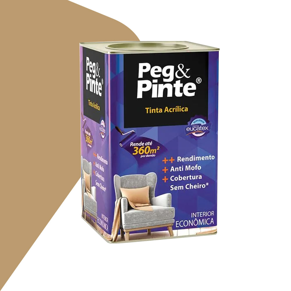 Tinta Acrilica Peg & Pinte Camurça 18L - Eucatex