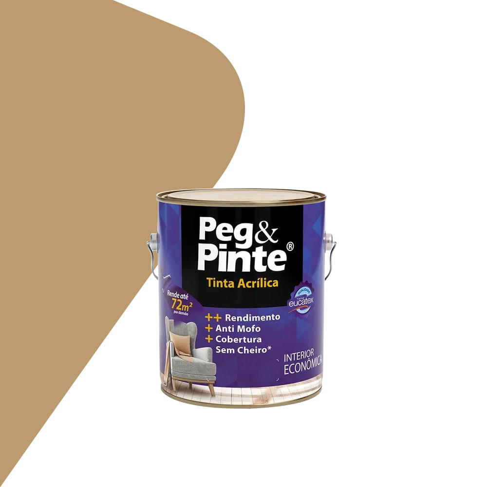 Tinta Acrilica Peg & Pinte Camurça 3,6L - Eucatex