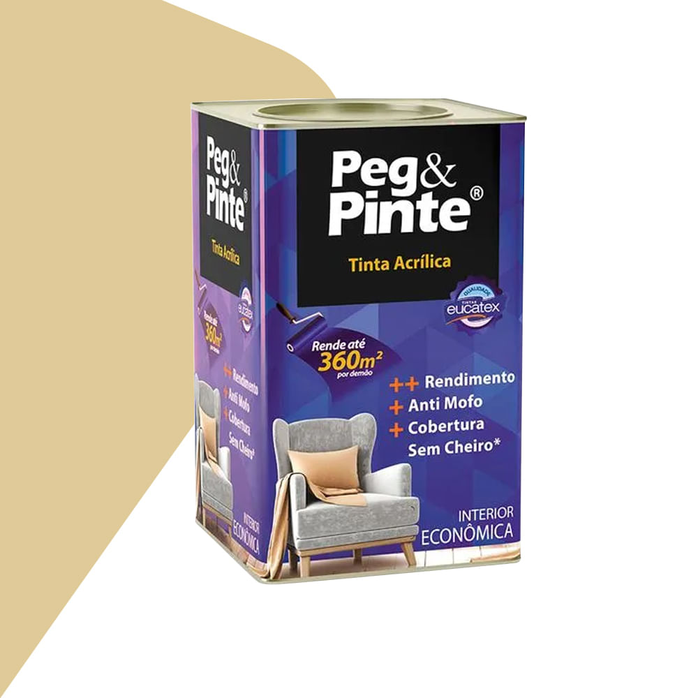 Tinta Acrilica Peg & Pinte Palha Sertão 18L - Eucatex