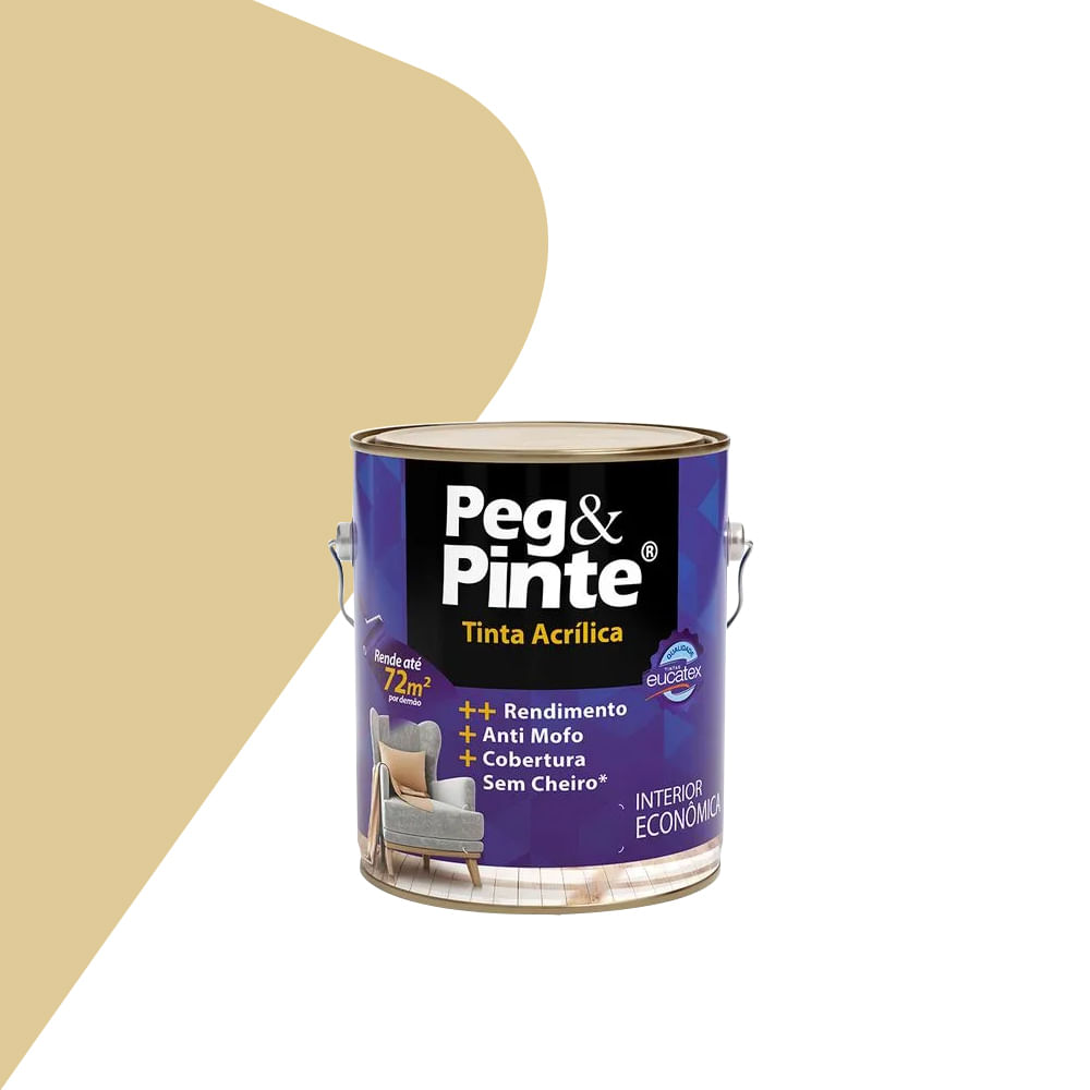 Tinta Acrilica Peg & Pinte Palha Sertão 3,6L - Eucatex