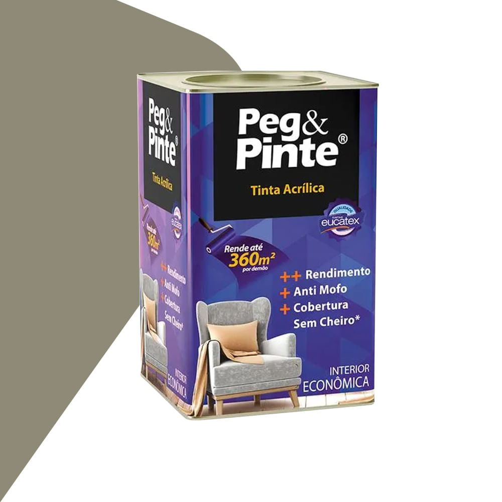 Tinta Acrilica Peg & Pinte Luar do Sertão 18L - Eucatex