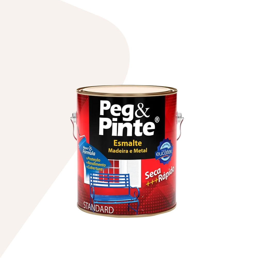Tinta Esmalte Brilhante Peg & Pinte Branca 3,6L - Eucatex