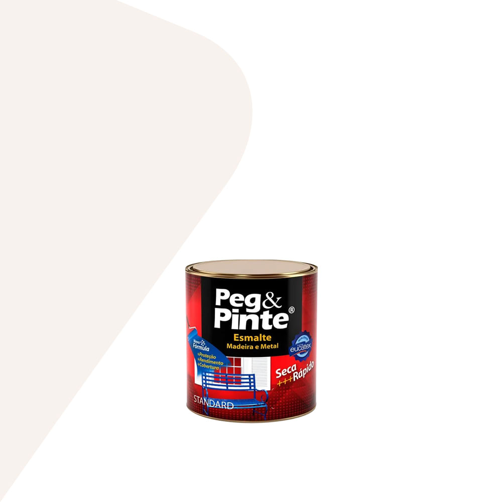 Tinta Esmalte Brilhante Peg & Pinte Branco 900ml - Eucatex