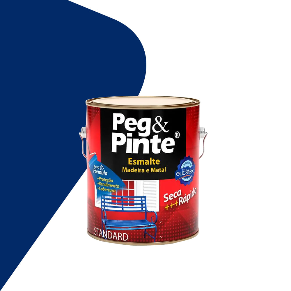 Tinta Esmalte Peg & Pinte 3,6 Azul Del Rey Eucatex