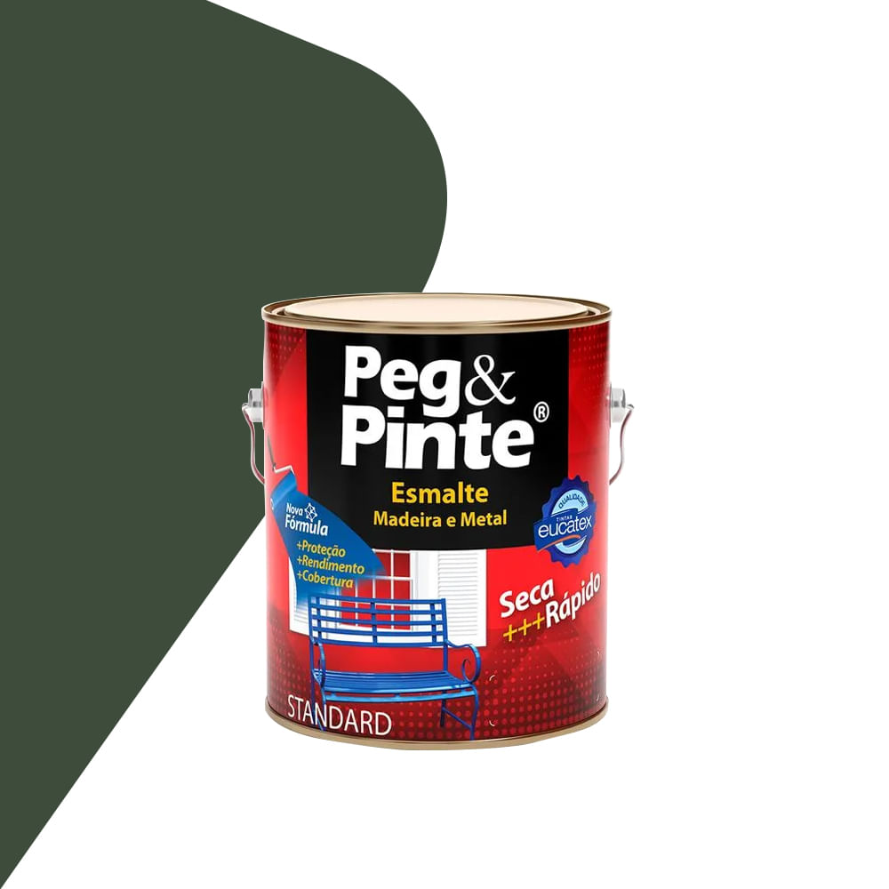 Tinta Esmalte Peg & Pinte 3,6l Cinza Escuro - Eucatex