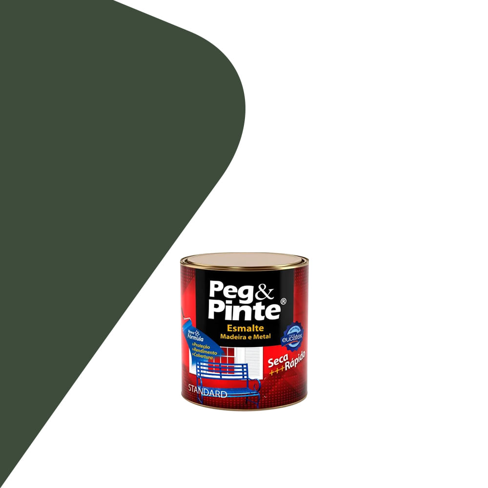 Tinta Esmalte Peg & Pinte 900ml Cinza Escuro - Eucatex