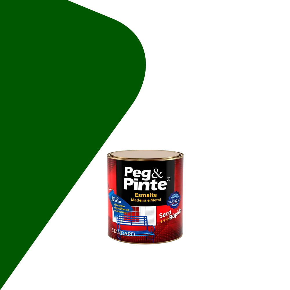 Tinta Esmalte Peg & Pinte 900ml Verde Folha - Eucatex