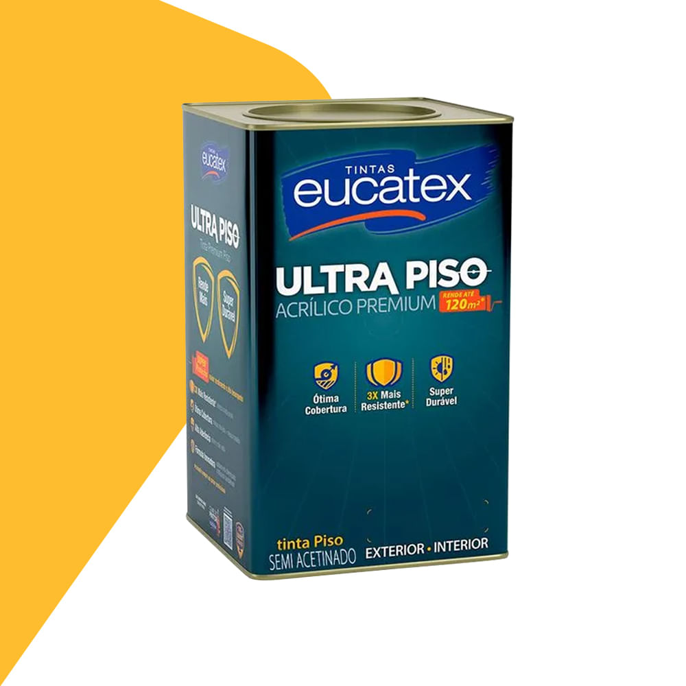 Tinta Piso Ultra 18l Amarelo Demarcação - Eucatex
