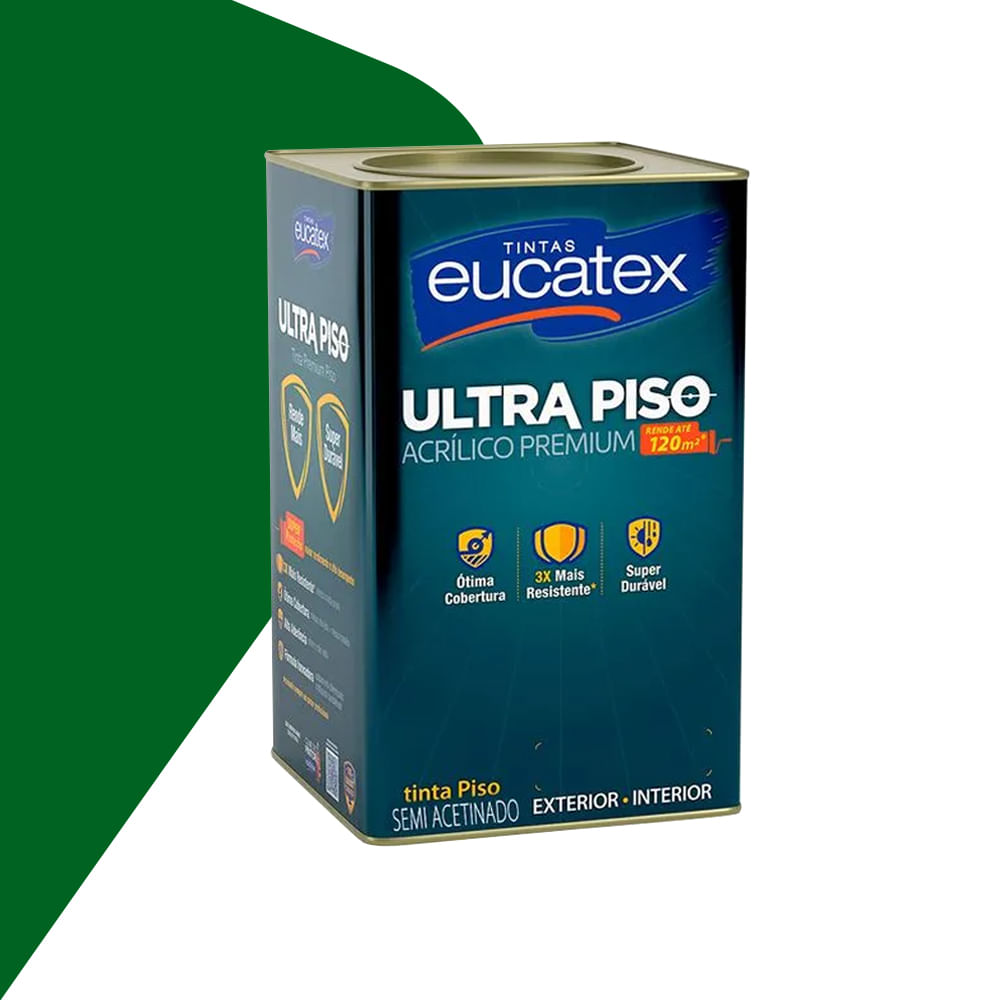 Tinta Piso Ultra 18l Verde - Eucatex