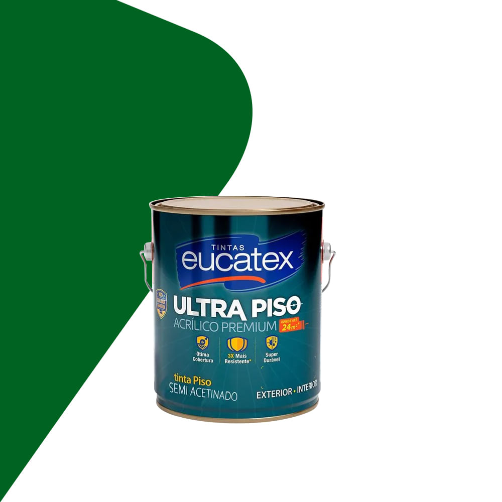 Tinta Piso Ultra 3,6l Verde - Eucatex
