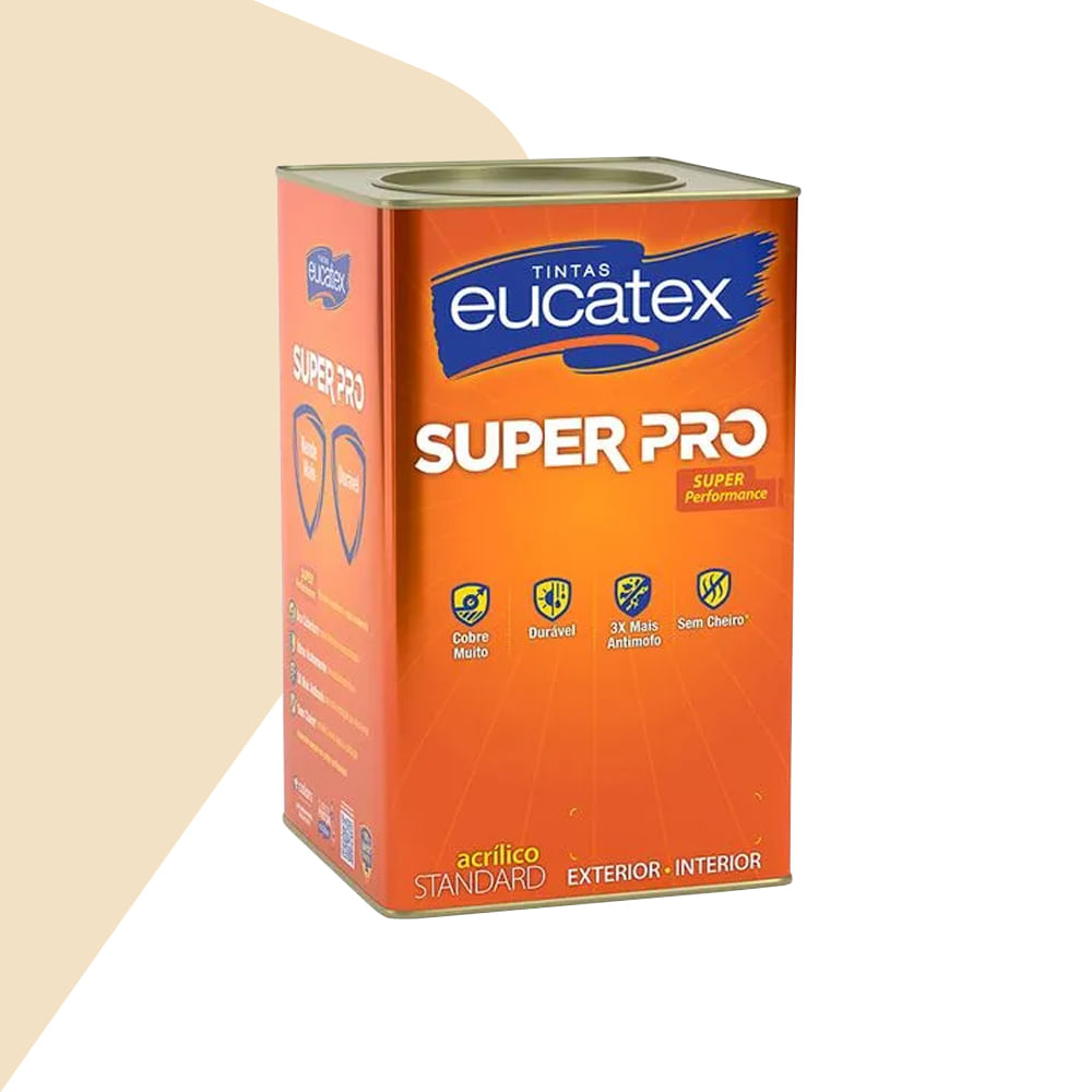 Tinta Super Pro Acrílico Fosco 18 Areia Saara - Eucatex
