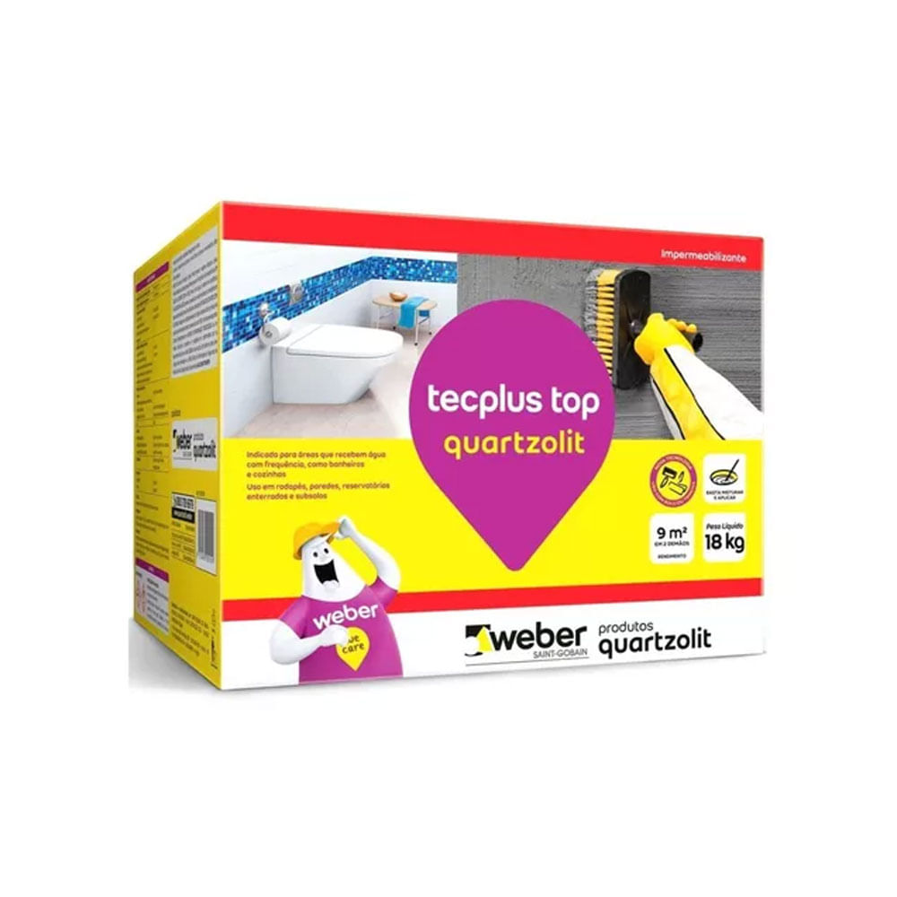 Impermeabilizante Tecplus Top 18Kg - Quartzolit