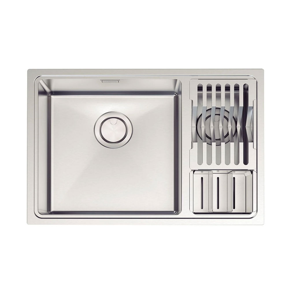 Cuba Inox Quadrum Retangular Dupla 66x46cm - 94008/143 - Tramontina