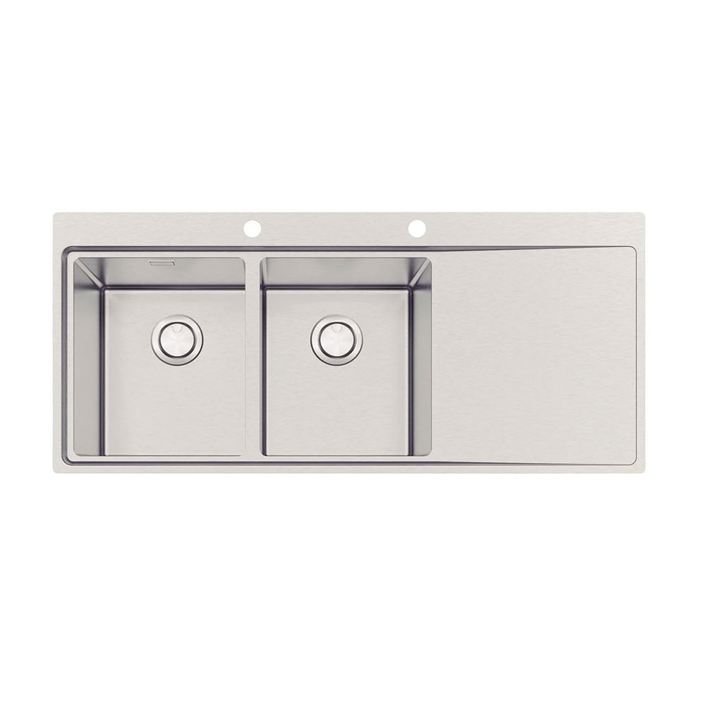 Cuba Inox Retangular Sobrepor Dupla 116x52cm - 93929/103 - Tramontina