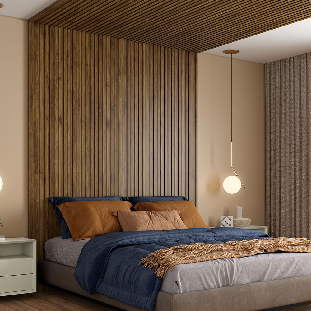 Painel Ripado Ru Noce Oro - Eucatex
