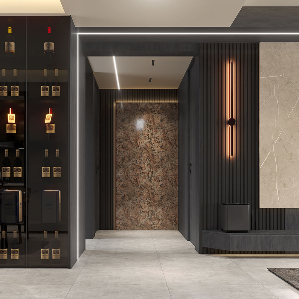Painel Ripado Ru Preto - Eucatex