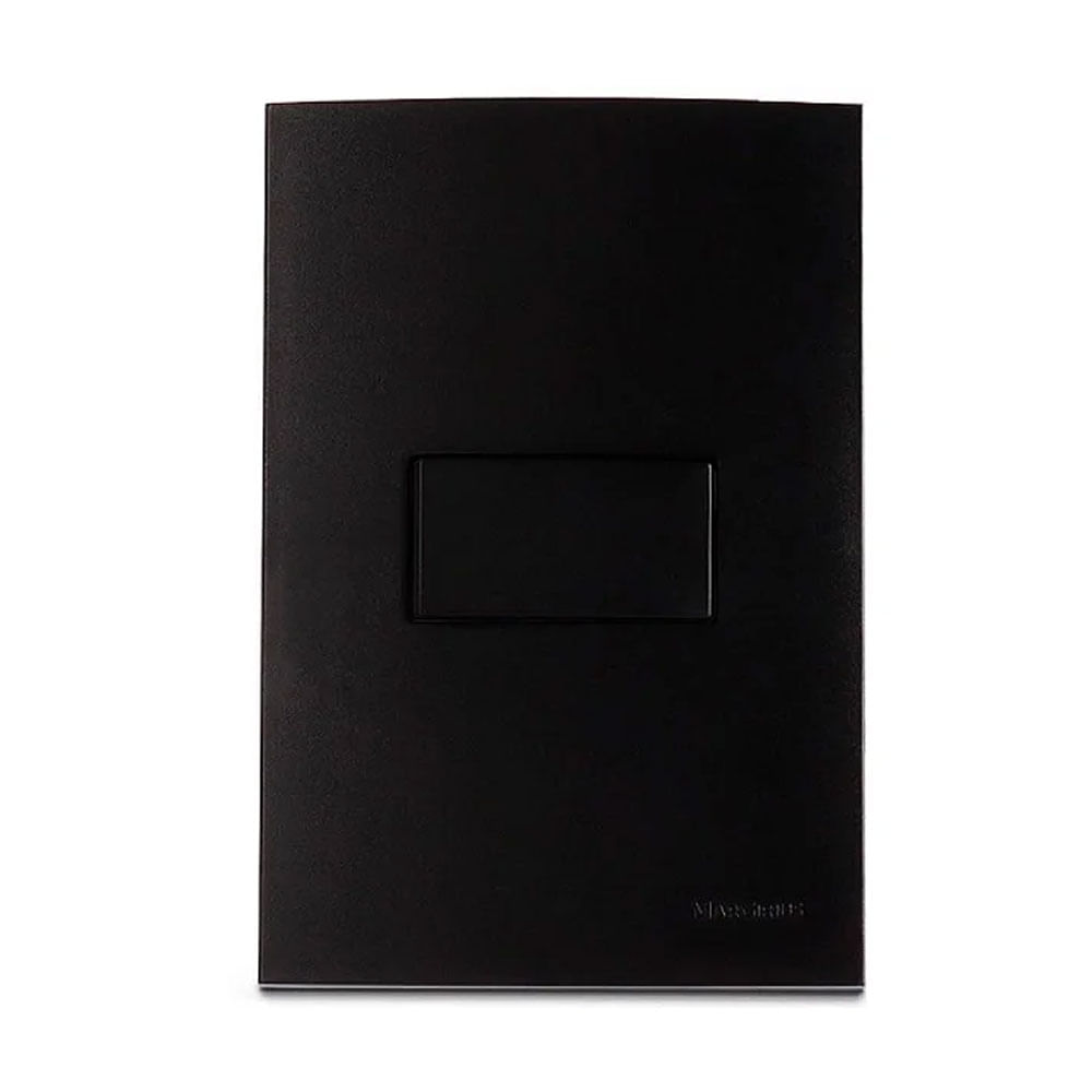 Conjunto Interruptor Simples 10A 4x2 Ebony - Margirius