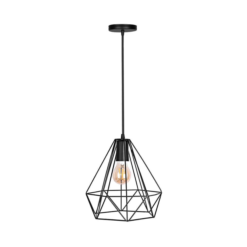 Pendente Oslo Preto PD174/PT - Kin Light