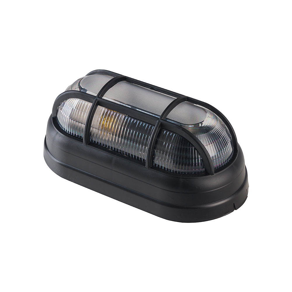Arandela Tartaruga com Grade Preto TAR16 - Kin Light
