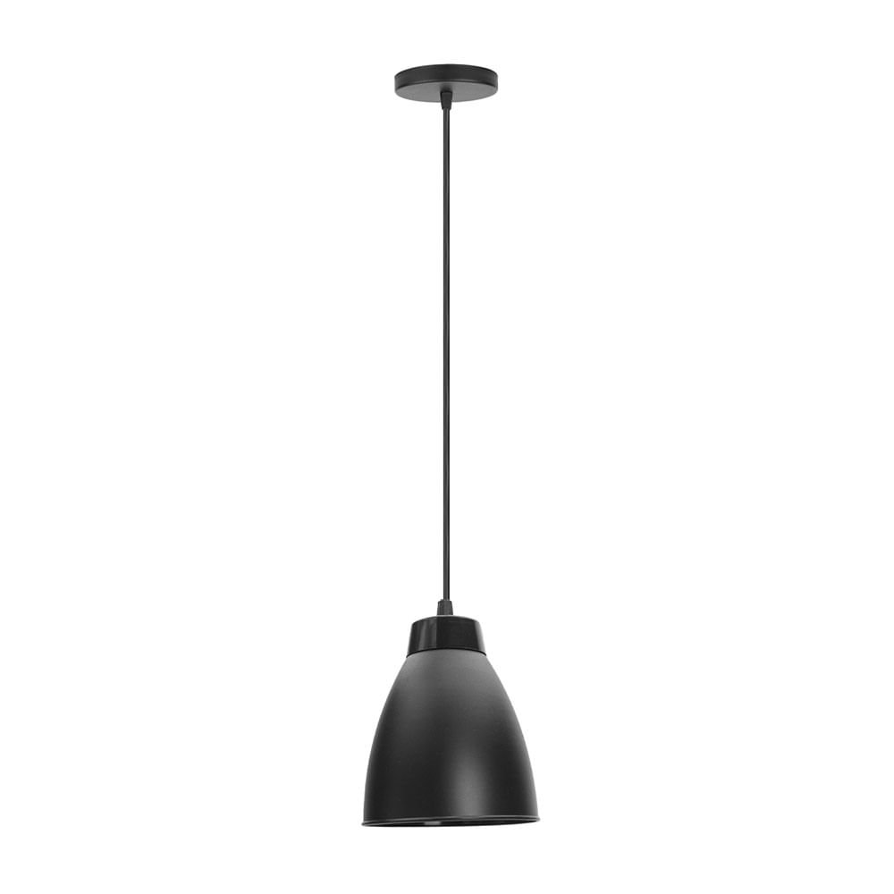 Pendente Tulipa Pop Preto PD11 - Kin Light