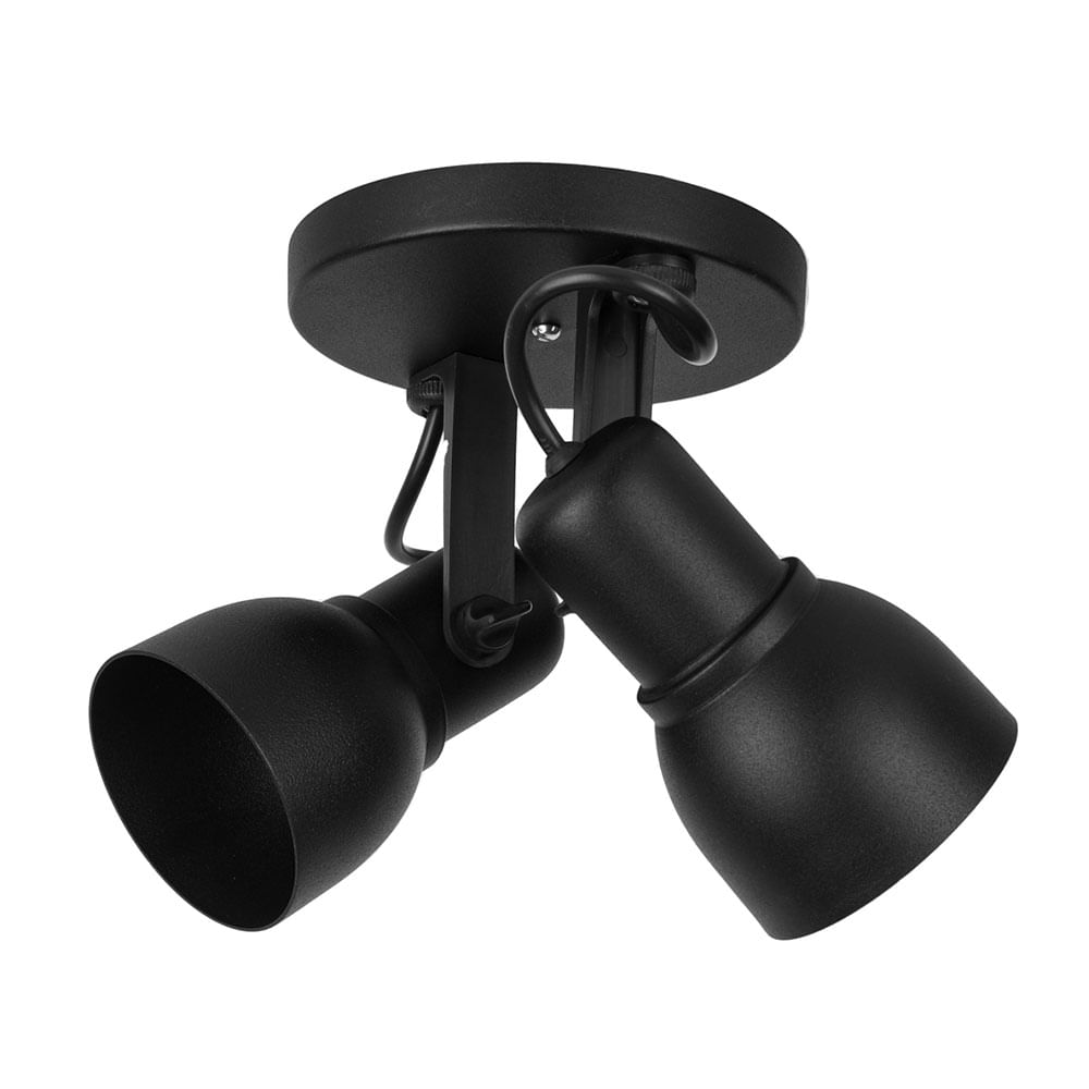 Spot Light Preto SP1857/2 - Kin Light