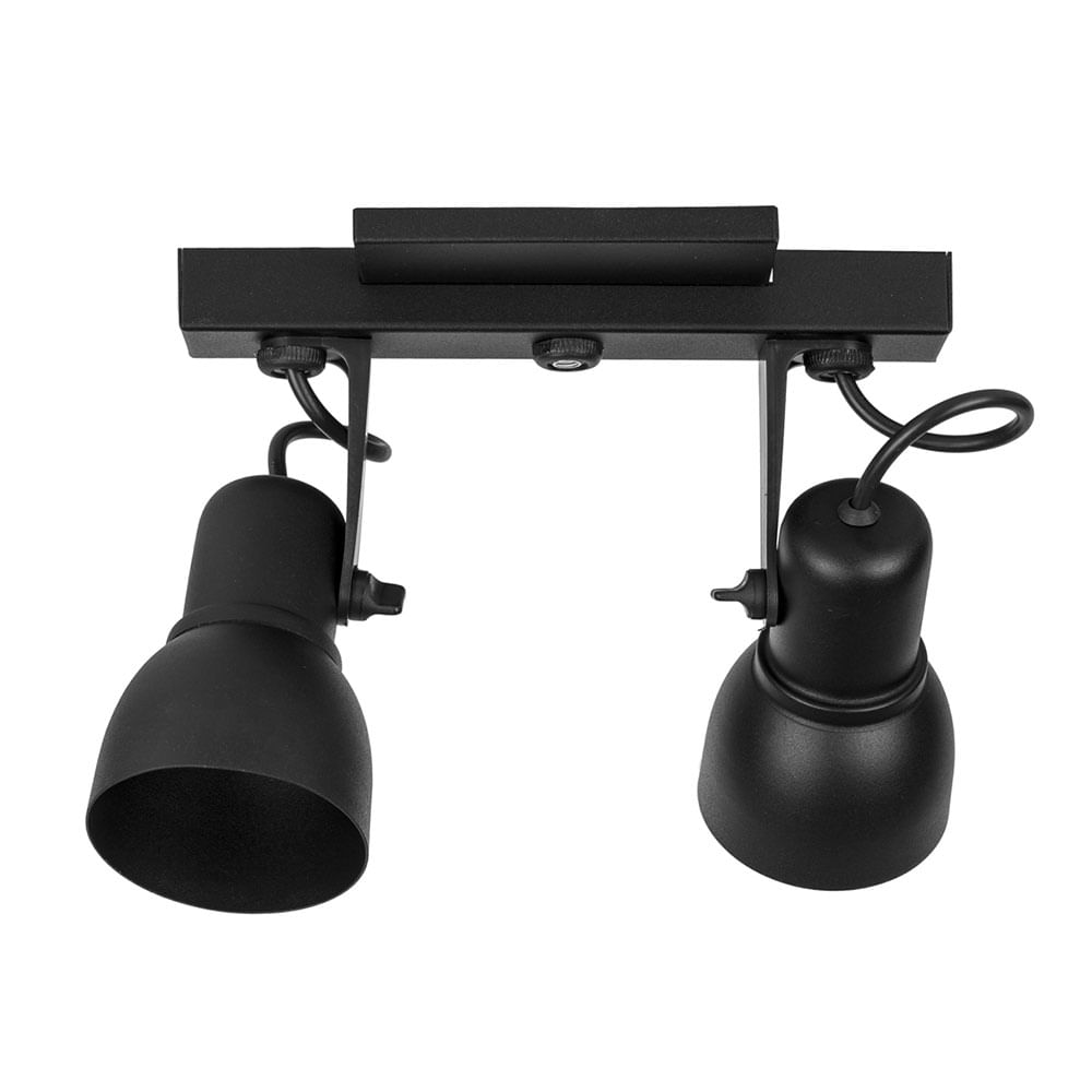 Spot Light Trilho Preto SP1857/2 - Kin Light
