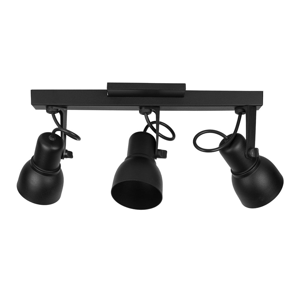 Spot Light Trilho Preto SP1857/3 - Kin Light
