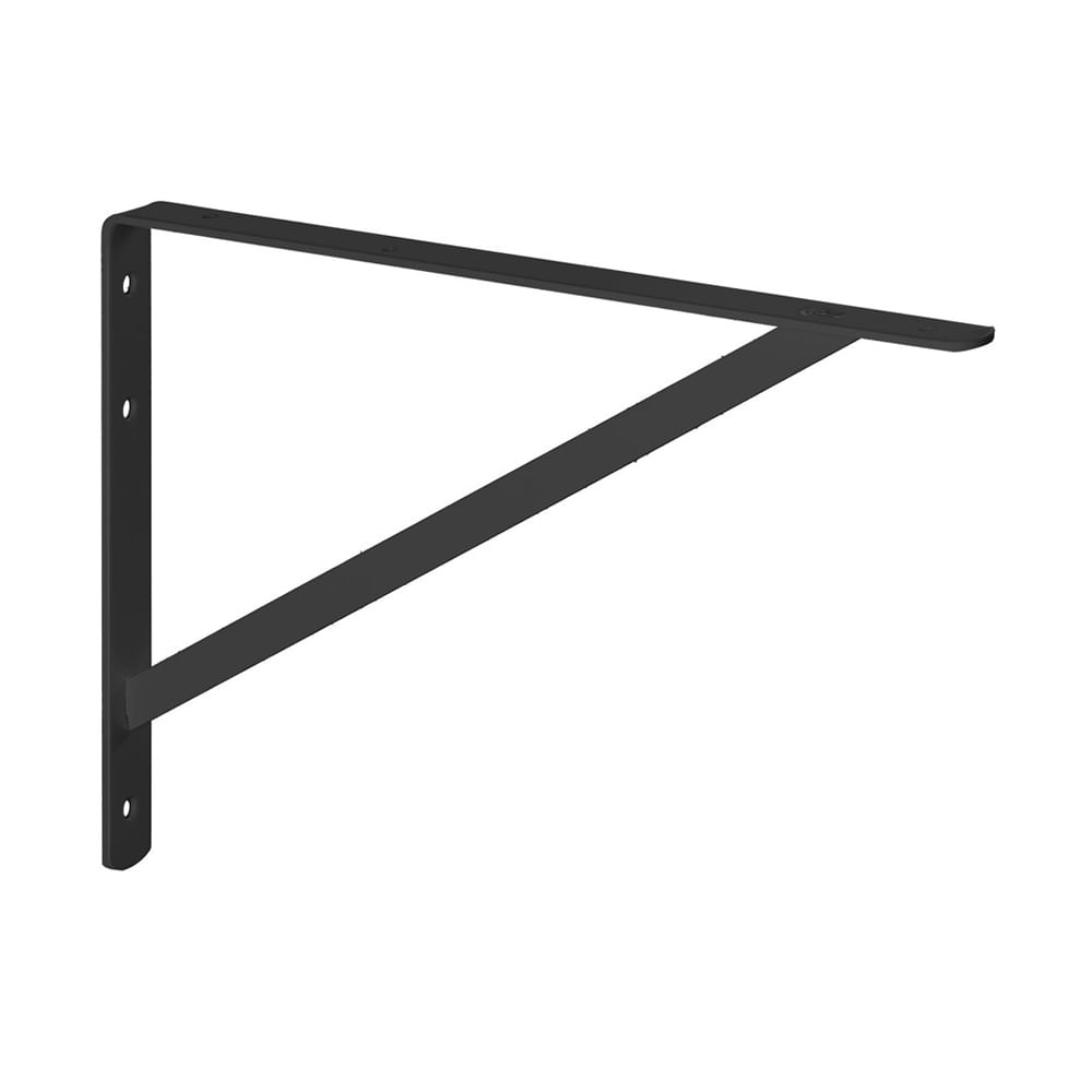 Mão Francesa Leve Preto 25cm - MFL25 - Multivisão