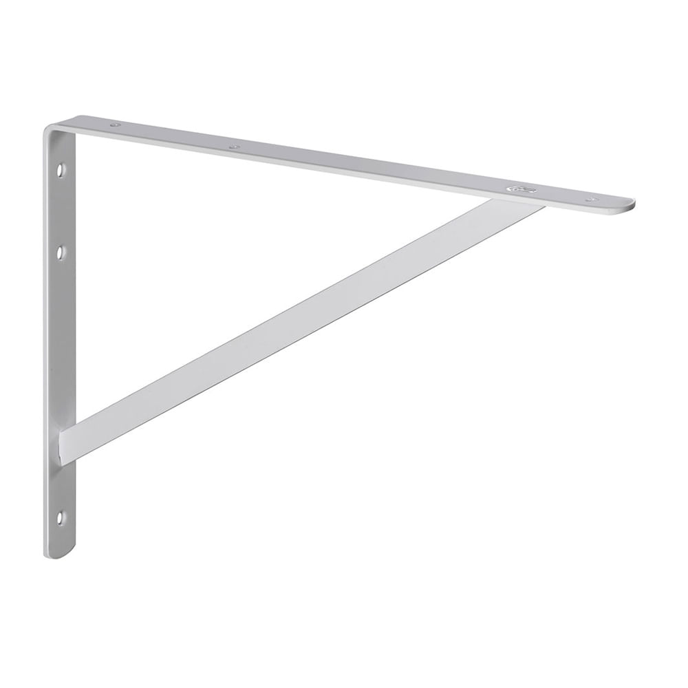 Mão Francesa Leve 30cm Branco - MFL30 - Multivisão